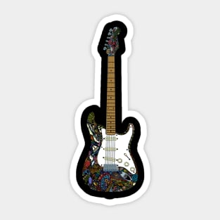 Eric’s Strato Guitar in Full Colour Sticker